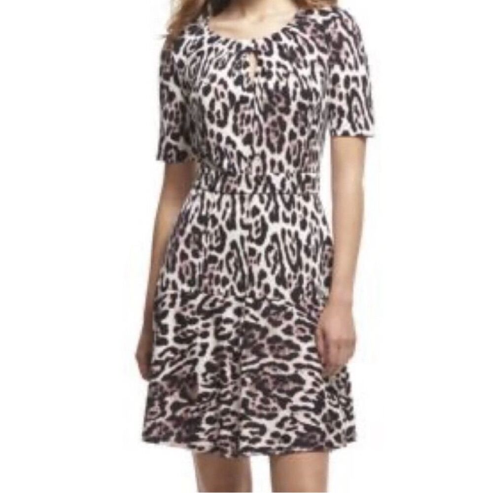 Robert Rodriguez Women's‎ Leopard Print Knee Length Dress Size L